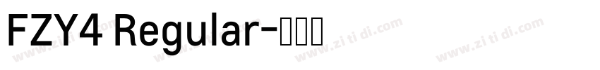 FZY4 Regular字体转换